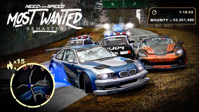 I Reached Highest Heat Level With 53Million Bounty Need For Speed MOST WANTED 2024 REMASTER