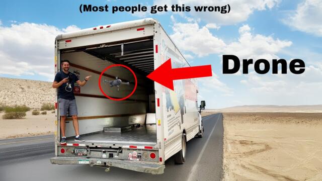 Will a Drone Be Pushed Backwards Inside an Accelerating Truck?