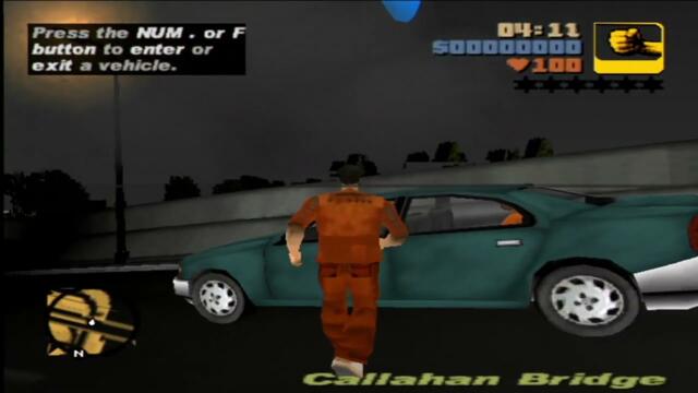 DreamShell ISO Loader - Grand Theft Auto III for Sega Dreamcast (early alpha build)