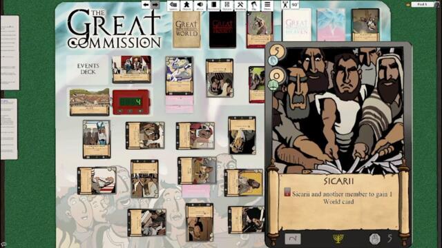 Full Playthrough of The Great Commission Strategic Card Game