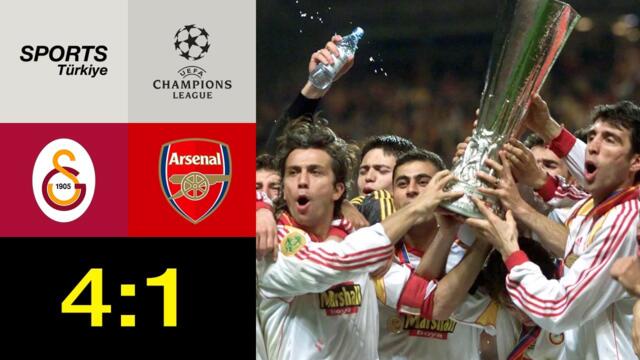 Full Match, Galatasaray 4 - 1 Arsenal, UEFA Cup Final, 17.05.2000