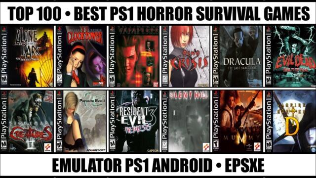 Top 100 Best Horror Games For PS1 | Best PS1 Games | Emulator PS1 Android