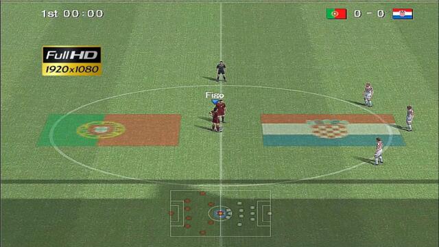 PES 6 - Portugal vs Croatia [Gameplay] 1080p60