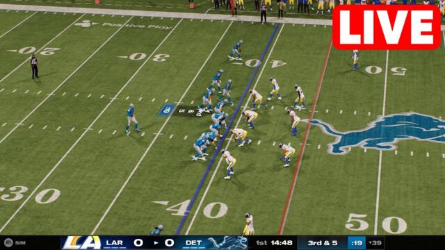 NFL LIVE🔴 Rams vs. Lions | Week 1 NFL Full Game - 8th September 2024 Madden NFL 25