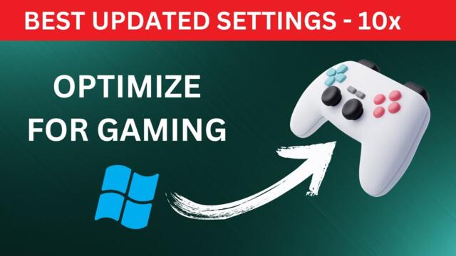 How To Optimize Windows 10 For Gaming and Performance in 2024 - Best Updated Settings (Lag Fix)