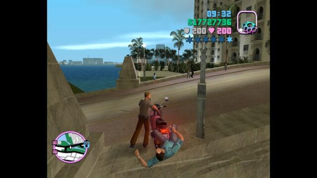 GTA Vice City - Avoid getting busted on a bike trick