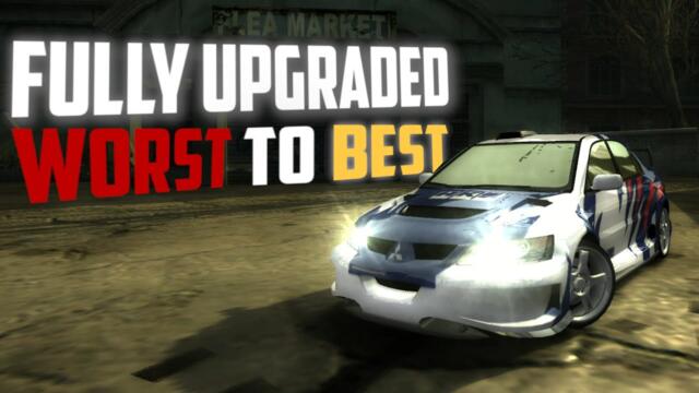 NFS Most Wanted - All Fully Upgraded Blacklist Cars Ranked Worst to Best + 1 Bonus Car