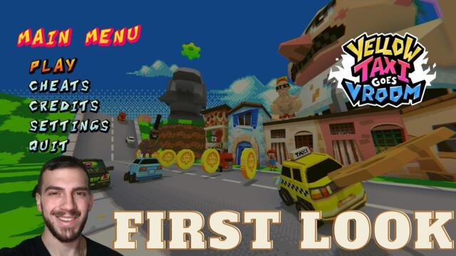 Yellow Taxi Goes Vroom First Look Gameplay