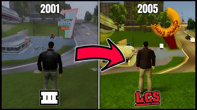 GTA 3 vs GTA Liberty City Stories MAP COMPARISON