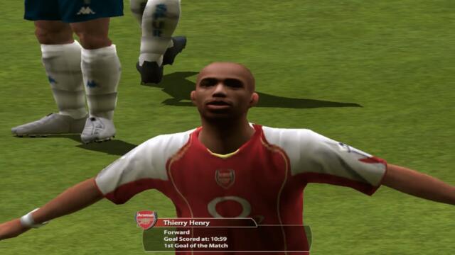 FIFA 05 Gameplay | Arsenal vs Spurs | The Thierry Henry and Dennis Bergkamp show