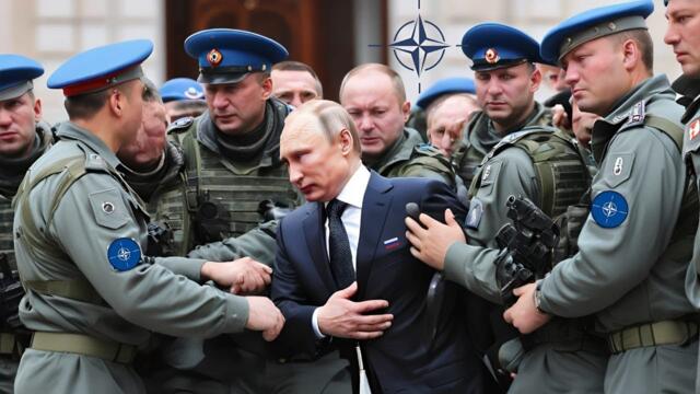 The war is over! Russia surrenders, President Putin is captured by NATO military in Moscow