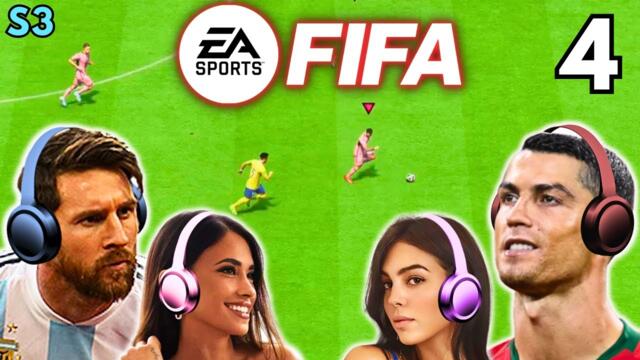 Messi & Ronaldo play FIFA - ANTONELA vs GEORGINA!