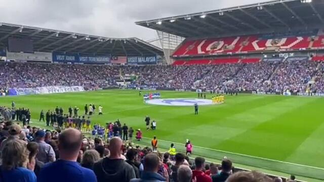Leeds United and Cardiff City fans pay respects to Sol Bamba
