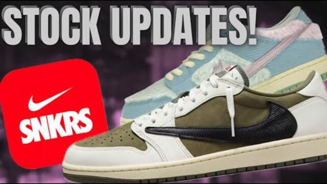 THE MOST STOCK EVER?! SOOOOON! TRAVIS SCOTT JORDAN 1 LOW MEDIUM OLIVES RAFFLES & SHOCKDROP TALK