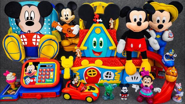 Satisfying with Unboxing Mickey Mouse Roller Coaster Jumbo Fun House Playset | Review Toys ASMR