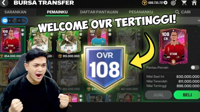 AKHIRNYA SEMUA PEMAIN TERKUMPUL BUAT OVR 108! LANGSUNG TEST GAMEPLAY DI RANKED! - EA FC MOBILE 25