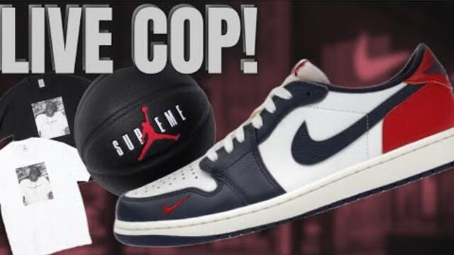 LIVE COP : AIR JORDAN 1 LOW HOWARD UNIVERSITY RAFFLES & SUPREME X JORDAN WEEK WEEK 7 BIGGIE SMALLS