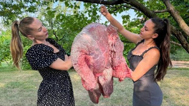 Телешки бели дробове! Просто, вкусно и засищащо - Beef Lungs! Simple, Tasty and Filling!