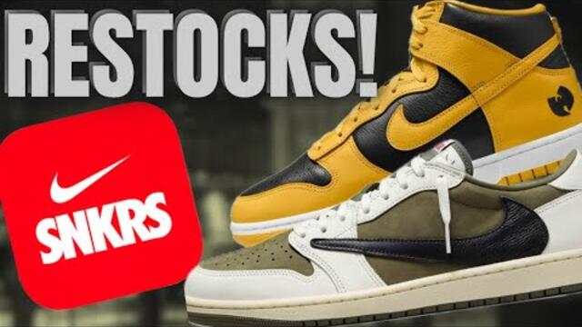 ENTER NOW! TRAVIS SCOTT JORDAN 1 MEDIUM OLIVE RAFFLE & WHATS DROPPING ON SNKRS APP THIS WEEK!