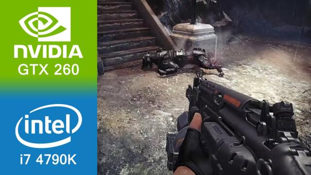 Wolfenstein The New Order Gameplay GeForce GTX 260