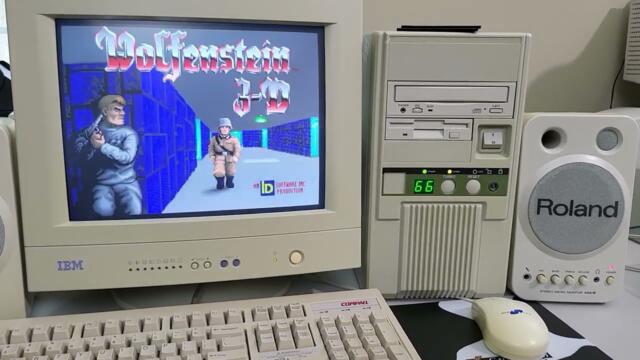 Playing DOS games as it was in the 90s