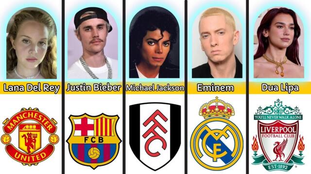 Celebrities Favorite Football Clubs