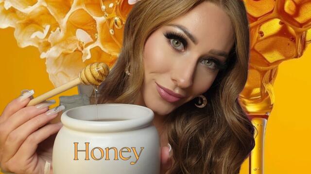 ASMR | Honey Eating & Licking With Wooden Dipper 🍯🐝 *Intense Mouth Sounds*