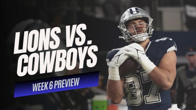 NFL WEEK 6: Clash of NFC Titans, Cowboys Defense Faces High-Flying Lions in Week 6 Showdown