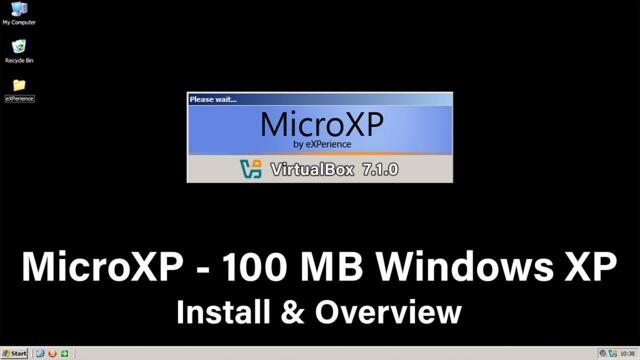 MicroXP - The 100 MB Windows XP