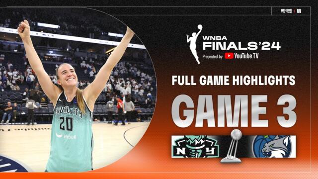 New York Liberty vs. Minnesota Lynx | FULL GAME HIGHLIGHTS | WNBA Finals Game 3