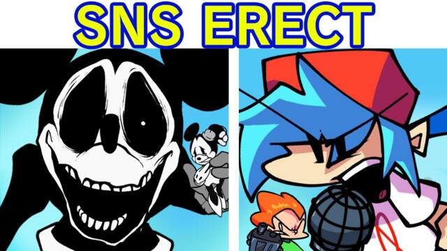 Friday Night Funkin' VS Mickey Mouse | SNS Erect 1.2 Update (FNF) (Sunday Night/Creepypasta/Horror)