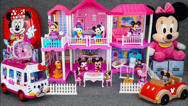 Satisfying with Unboxing Disney Minnie Mouse Pink Sweet Home Playset | Review Toys ASMR