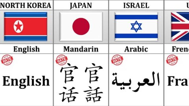 Most Hated Language From Different Countries