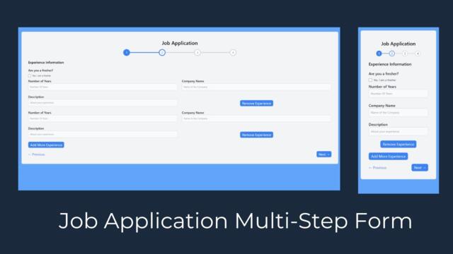 Learn to Build a Multi-Step Form in Nextjs 14 by Creating a Job Application Form