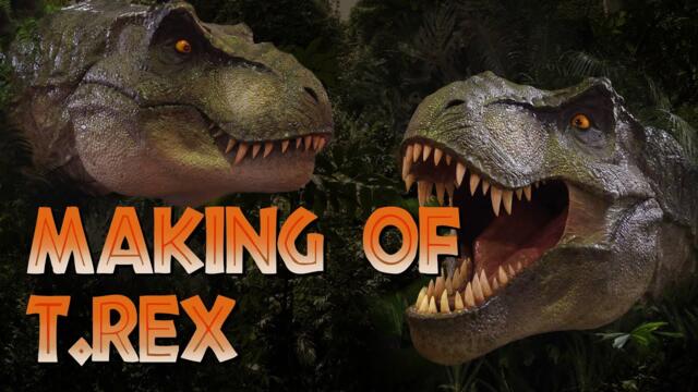 MAKING OF Jurassic Park: T-Rex Bust 1/1 Scale Replica