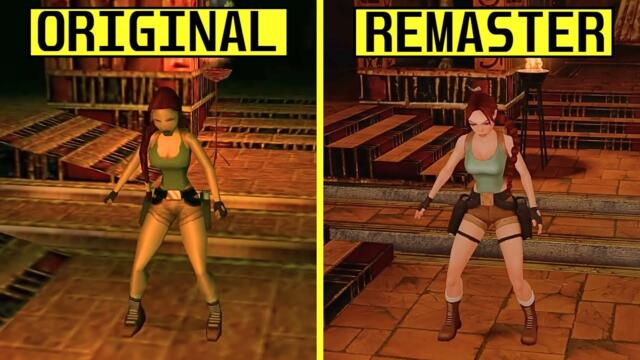 Tomb Raider IV-VI Remastered vs Original Early Graphics Comparison