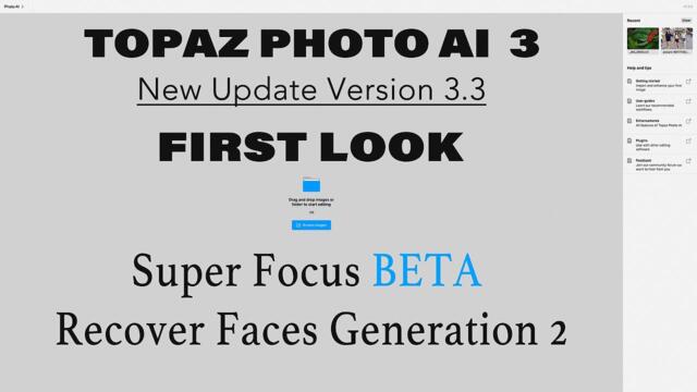 First Look: Topaz Photo AI Version 3.3 Update! 🎉