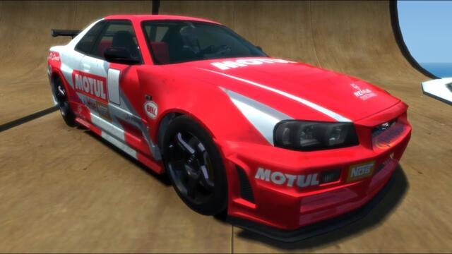 GTA IV - Nissan Skyline r34 GT-R Nismo Z Tune Crash Testing - ThunderLY