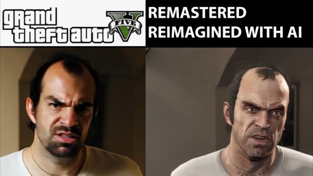 GTA V with ultra-realistic graphics Gen-3 video to video Runway Artificial AI