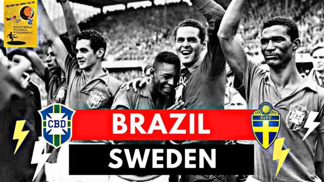 Brazil vs Sweden 5-2 All Goals & Highlights (1958 FIFA World Cup Final )