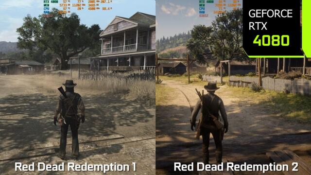 Red Dead Redemption 1 PC vs Red Dead Redemption 2 - Graphics/Performance Comparison | RTX 4080