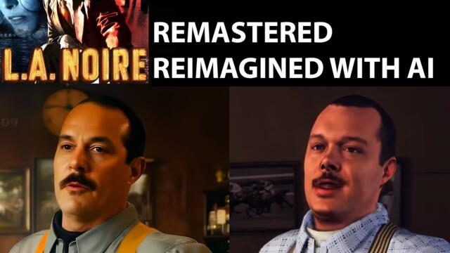 L.A. NOIRE with ultra-realistic graphics Gen-3 video to video Runway Artificial AI