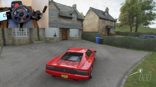 Forza Horizon 4 - Ferrari 512 TR Testarossa Gameplay Logitech g29