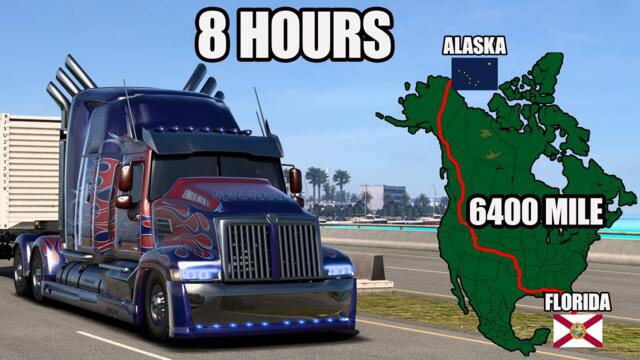 ATS Longest Delivery (Florida to Alaska) | American Truck Simulator