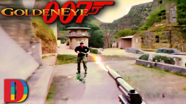 GoldenEye 007 Gameplay | Reimagined By AI | Retro Filters | N64