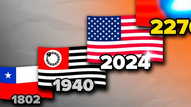 Alternate History of the US Flag🇺🇸 (900 - 3547) | Flag Animation