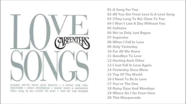 Carpenters Love Songs [Full Album]