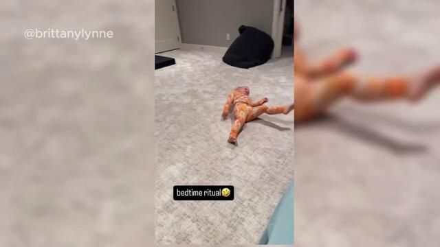 Brittany Mahomes tries to Control Bronze’s tantrum during bedtime battle