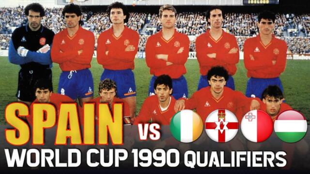 Spain World Cup 1990 Qualification All Matches Highlights | Road to Italy