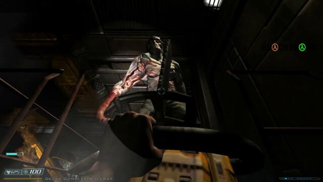 Doom 3 (BFG Edition) - Zombie Commando (tentacle) AI glitch